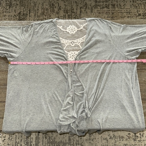 Torrid Super Soft Cardigan Crochet Back - Picture 10 of 13